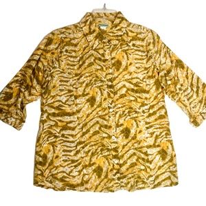 Woman's Blouse Brand Sara Morgan  Animal Print